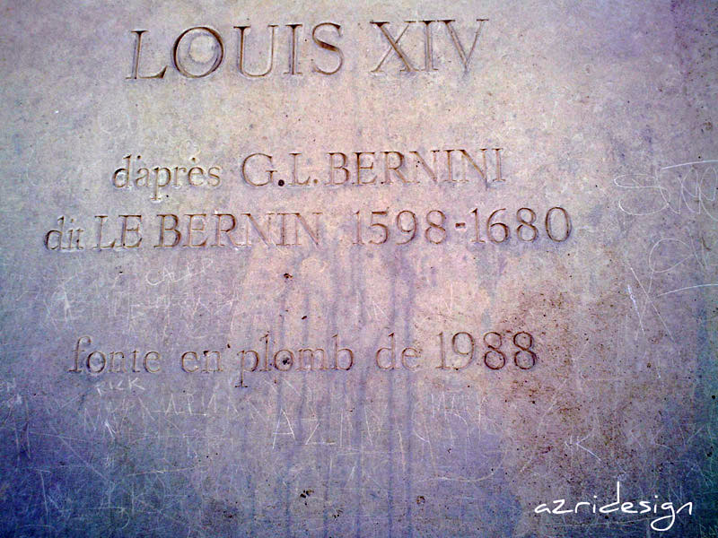 Louis XIV - d'après G.L. Bernini, dit Le Bernin 1598-1680 moulage en fonte de pl