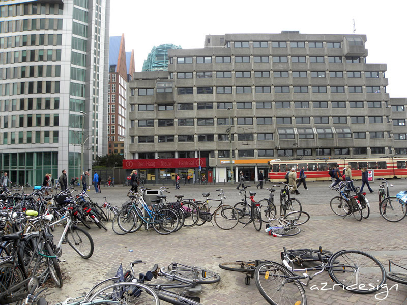 Den Haag Centraal. The highest bicycle density in the world :) The Hagues, Nethe