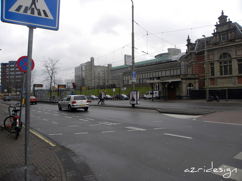 In front of Den Haag Holland Spoor Station, The Hagues, Netherlands, 2010