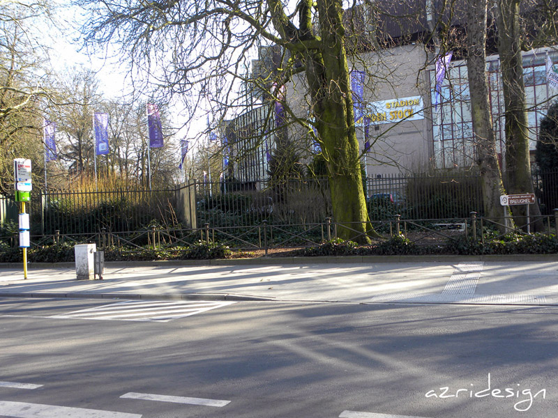Outside Constant Vanden Stock Stadium, Bruxelles (Anderlecht), Belgique, 2010 Outside Constant Vanden Stock Stadium, Bruxelles (Anderlecht), Belgique, 2010