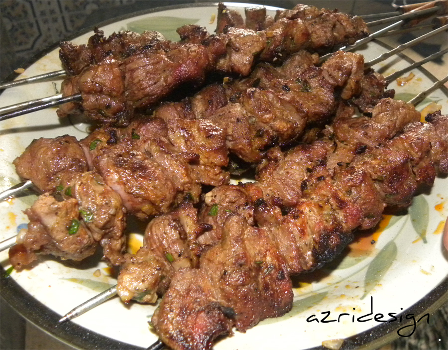Brochettes à la marocaine - Meknes, Maroc 2010 Brochettes à la marocaine - Meknes, Maroc 2010