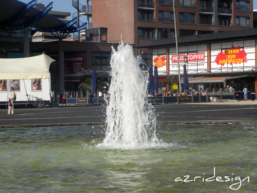 The fountain In front of In de Bogaard shopping center - Rijswijk, Netherlands