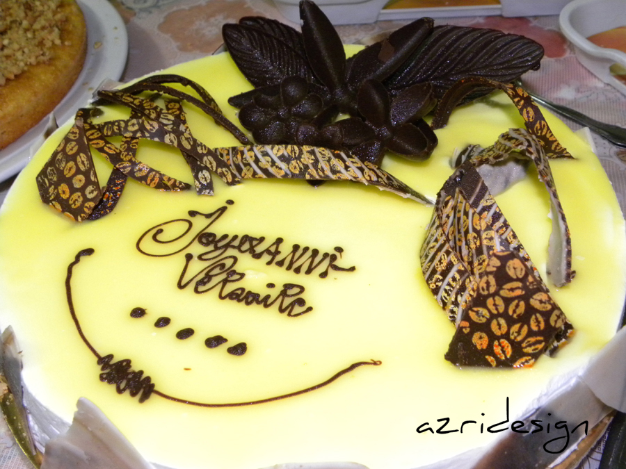 Chocolate and cream tart - Meknes, Morocco 2011