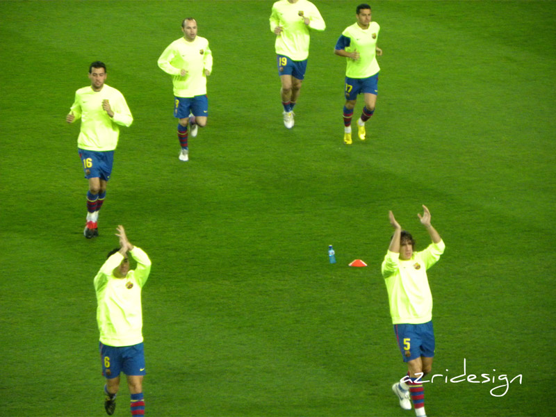 FC Barcelona players, Camp Nou, Barcelona, Spania, 2010 FC Barcelona players, Camp Nou, Barcelona, Spania, 2010