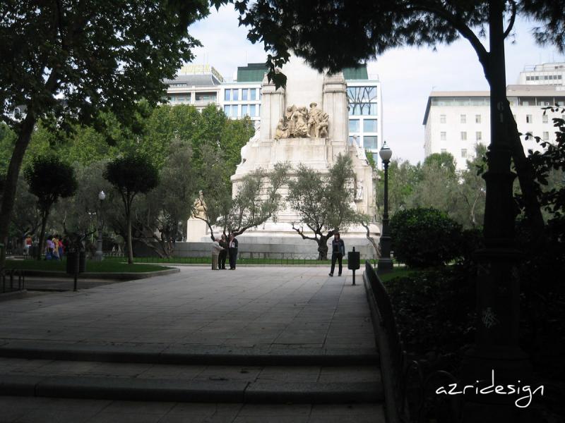 Monument to Miguel de Cervantes, Plaza de Espana, Madrid, Spain, 2007 Monument to Miguel de Cervantes, Plaza de Espana, Madrid, Spain, 2007