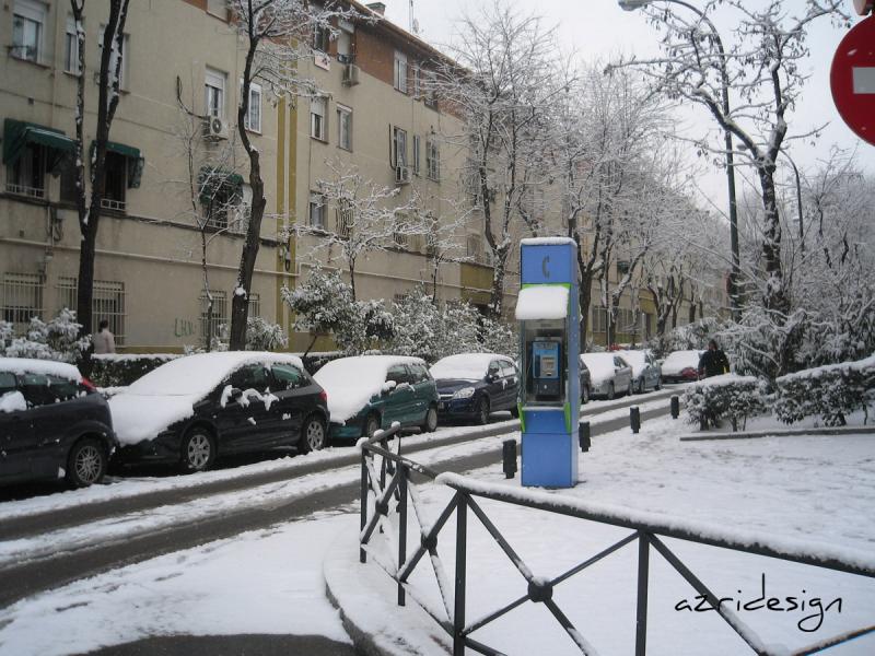 Unusual to see this much snow in Madrid, Spain, January 2009 Unusual to see this much snow in Madrid, Spain, January 2009