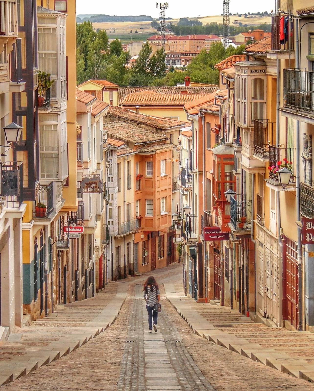 Beautiful Balboraz Street of Zamora, Spain