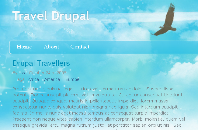 Free Drupal 6 Theme, Drupal Travel Free Drupal 6 Theme, Drupal Travel