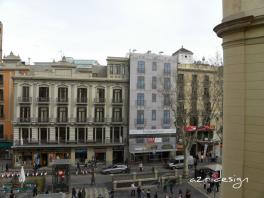 In the center of Barcelona. View from the hotel (Mare Nostrum). 2010