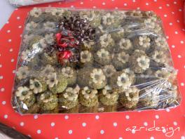 Moroccac pastry, flower cookies with almonds - Rijswijk, Netherlands 2011