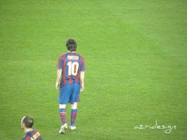 FC Barcelona’s Lionel Messi of Argentina in Camp Nou stadium, Spain, 2010