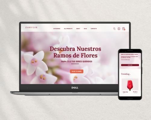 Responsive Website Florist Zamora Spain
